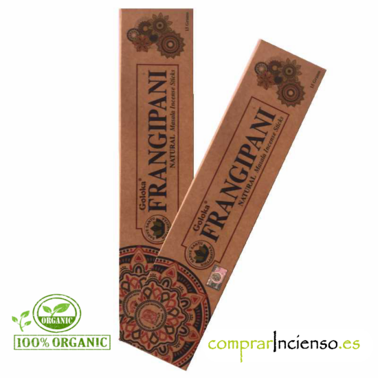 Incienso Goloka Frangipani Organico Masala