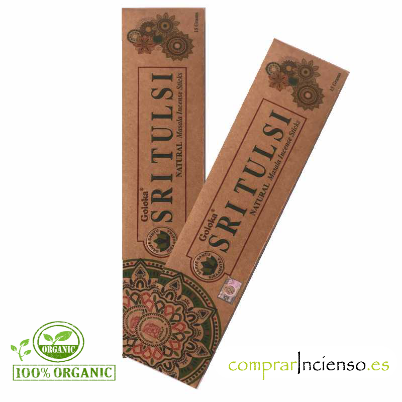 Incienso Goloka Sri Tulsi Organico Masala