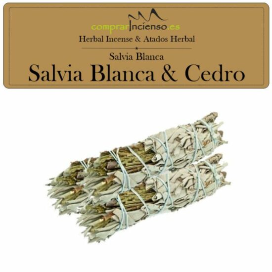 Atado De Salvia Blanca & Cedro