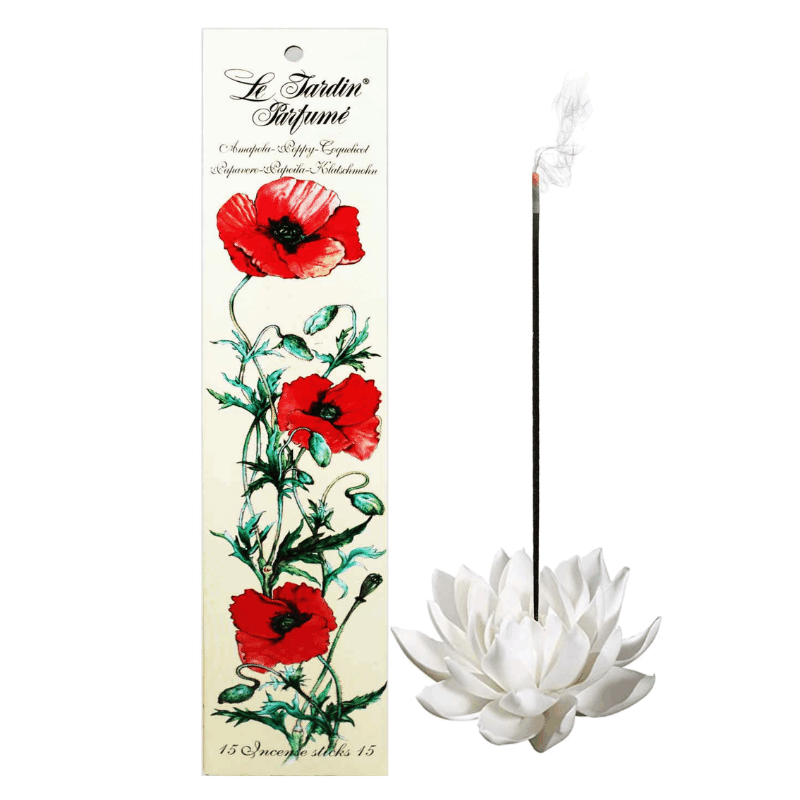 Incienso Natural Radhe Shyam Le Jardín Parfume Amapolas - Imagen 2