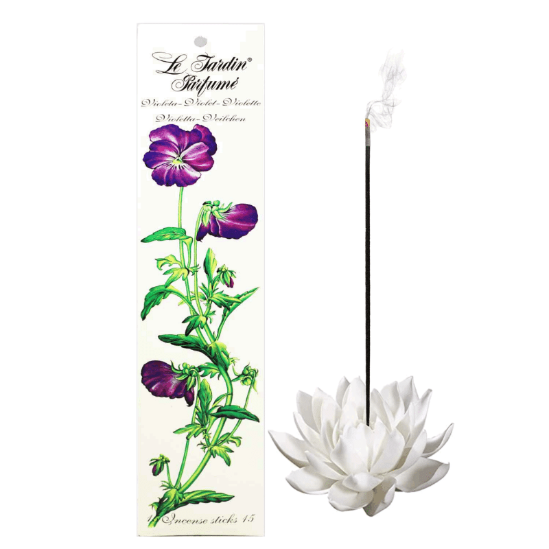 Incienso Natural Radhe Shyam Le Jardín Parfume Violeta - Imagen 2