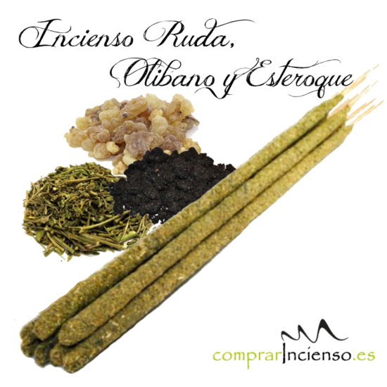 Inciensos De Autor Artesanal Ruda, Olíbano y Estoraque