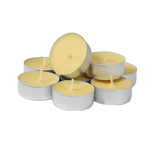 Vela Natural de Estearina 100% Natural Tea Light Citronela