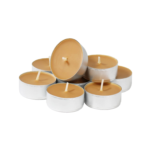 Vela Natural de Estearina 100% Natural Tea Light Jazmín