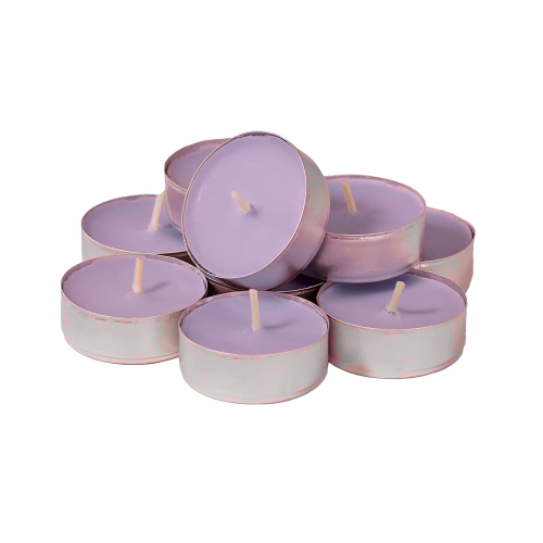 Vela Natural de Estearina 100% Natural Tea Light Lavanda
