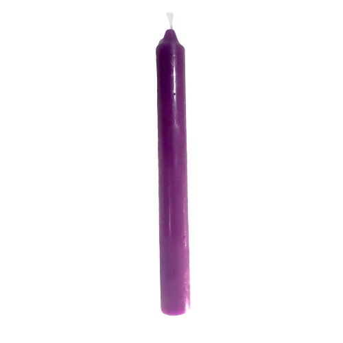 Vela Natural de Estearina 100% Natural Candelabro Morada