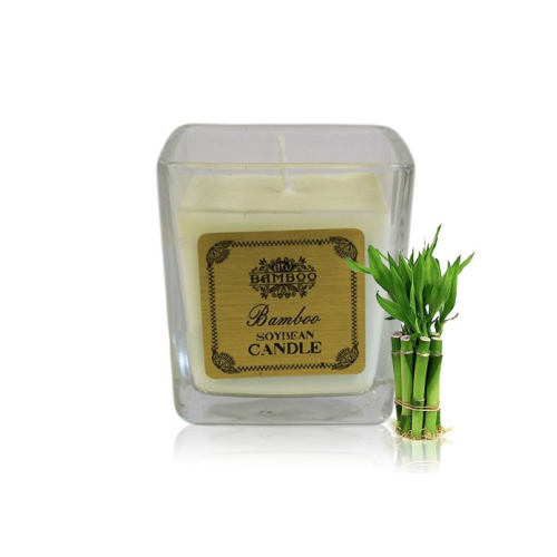 Vela Natural de Cera de Colza BAMBOO Caña de Bambú