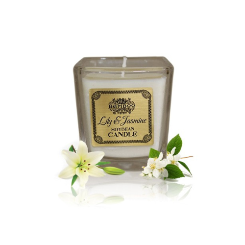 Vela Natural de Cera de Colza BAMBOO Lily & Jazmín