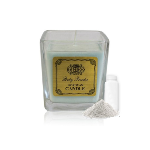 Vela Natural de Cera de Colza BAMBOO Polvo de Talco