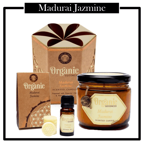 Set 4 elementos Organic aroma Jazmín Madurai