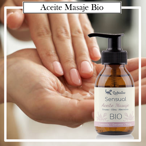 Aceite de Masaje Natural 100 % BIO Ecológico Sensual