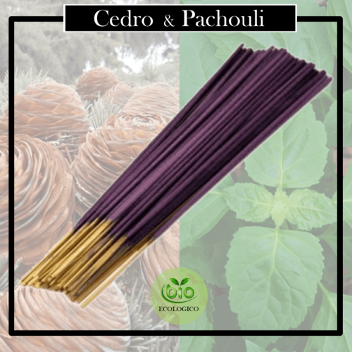 Incienso Artesanal 100 % Natural Bio Ecológica Cedro & Pachouli